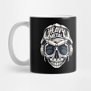 Heavy Metal Skull Headphones Mug